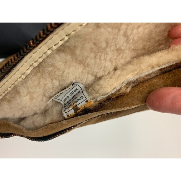 BOGO UGG Knightsbridge Tan Tall Suede Boot 5119 Shearling Lined Back Zip Women 5 - Picture 14 of 16